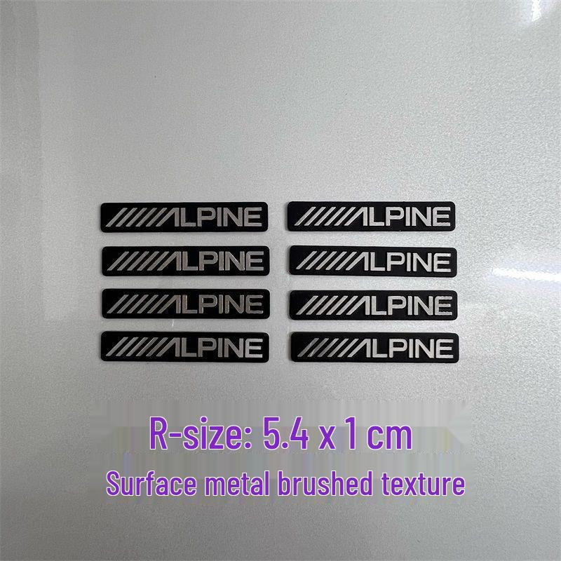 Dekorative Metallaufkleber für Auto-Audio-Lautsprecher von Bose, Harman Kardon, JBL.