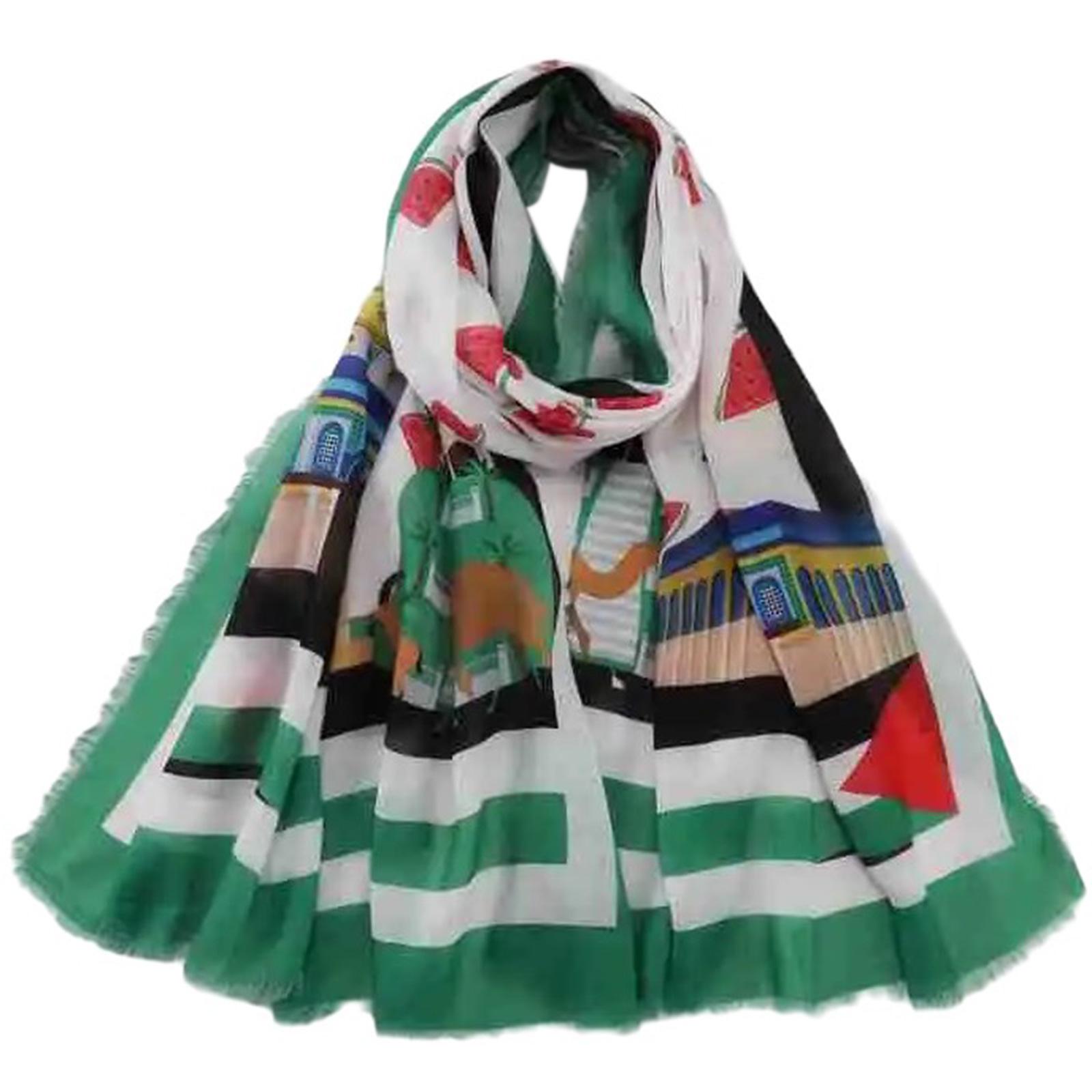 

Keffiyeh Head Scarf Keep Warm Perfect for Skiing and Camping Unisex Neckerchief Elegant Scarf Shawl for Outdoor