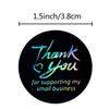 500 buc/rolă Autocolant de etanșare Mulțumesc Etichetă cerc auto-adezivă Autocolante colorate 3,8 cm