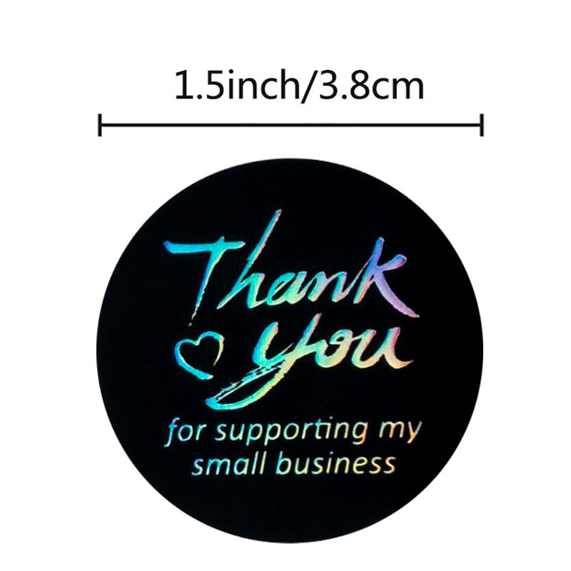 500 buc/rolă Autocolant de etanșare Mulțumesc Etichetă cerc auto-adezivă Autocolante colorate 3,8 cm