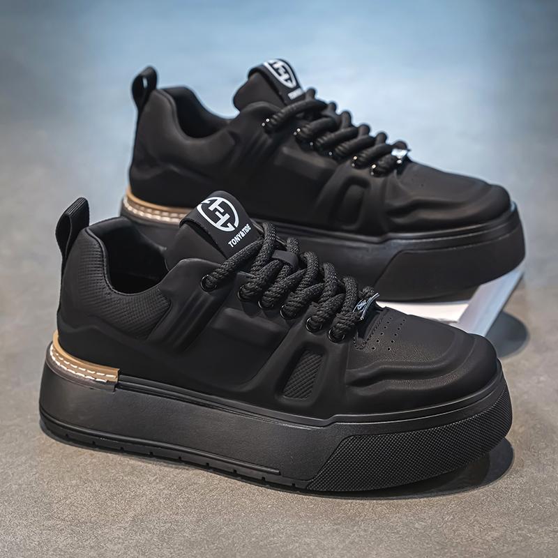 

Мужская обувь осень и зима 2024 новая корейская версия молодежная спортивная и повседневная увеличивающая рост нишевый тренд универсальные маленькие белые кеды 44