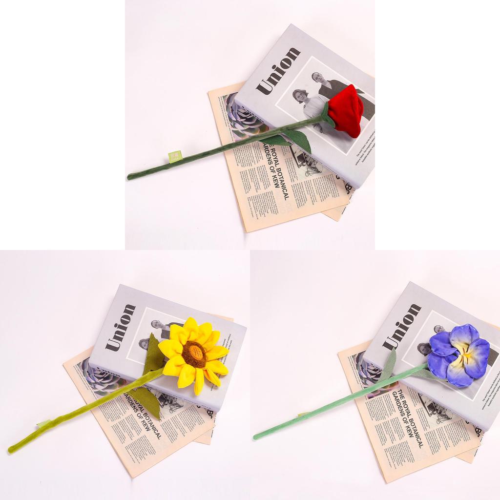 Plush Flower Bouquet Gift Set With Soft Short Plush For Home Decor And Relaxation