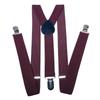 Unisex Y Back Suspenders 3 Clips Adjustable Elastic Braces