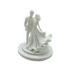 Statues de Gâteau Artisanat Sculpture Marié et Mariée Design Noir et Blanc Couple de Jeunes Mariés Statues Marié et Mariée