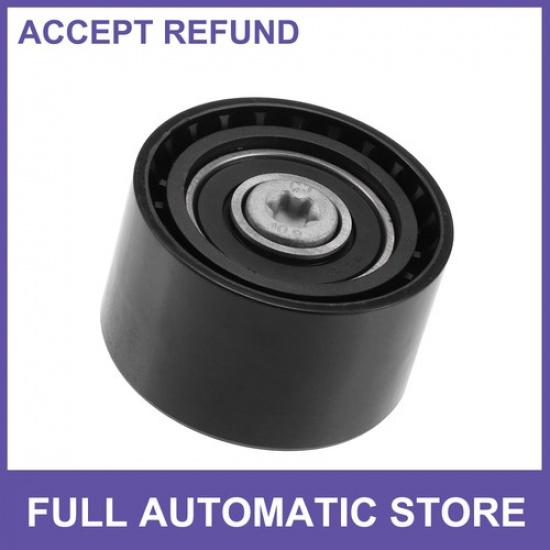 Car Accessory Drive Belt Idler Pulley Black Single for BMW 528i 2009-2011