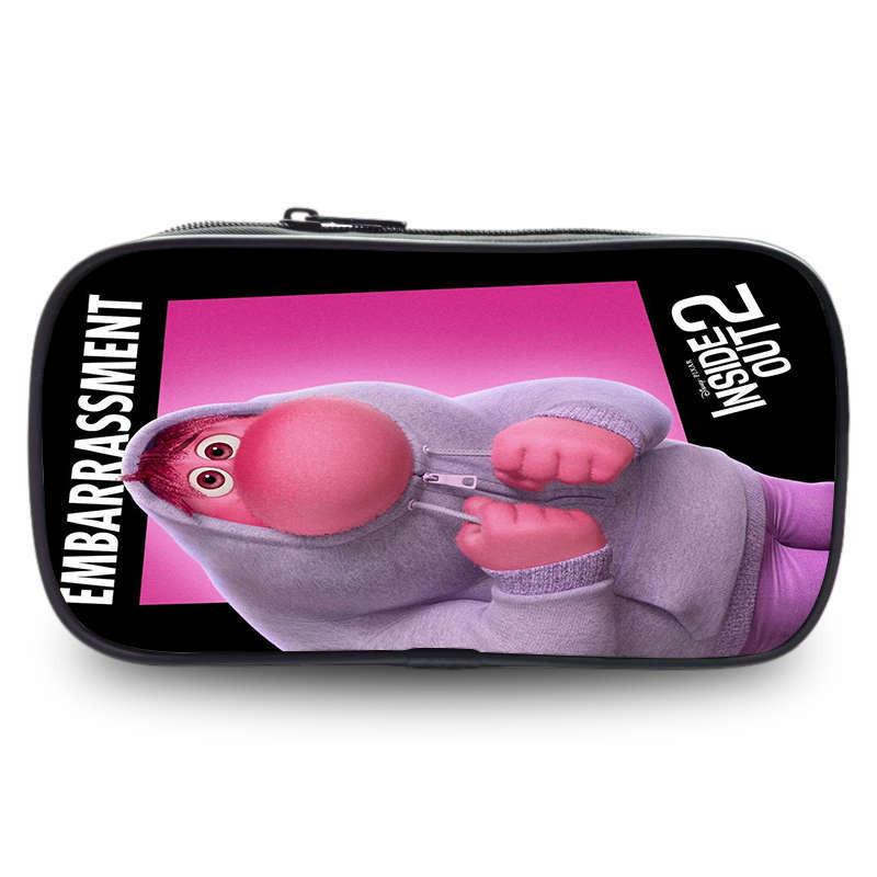 Inside Out 2 Large Capacity Pencil Case For Students Oxford Material