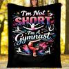 Gymnastics Theme Printed Blanket - Perfect for Couch, Bed, Travel & Outdoor Use | Machine Washable, Cozy & Durable.