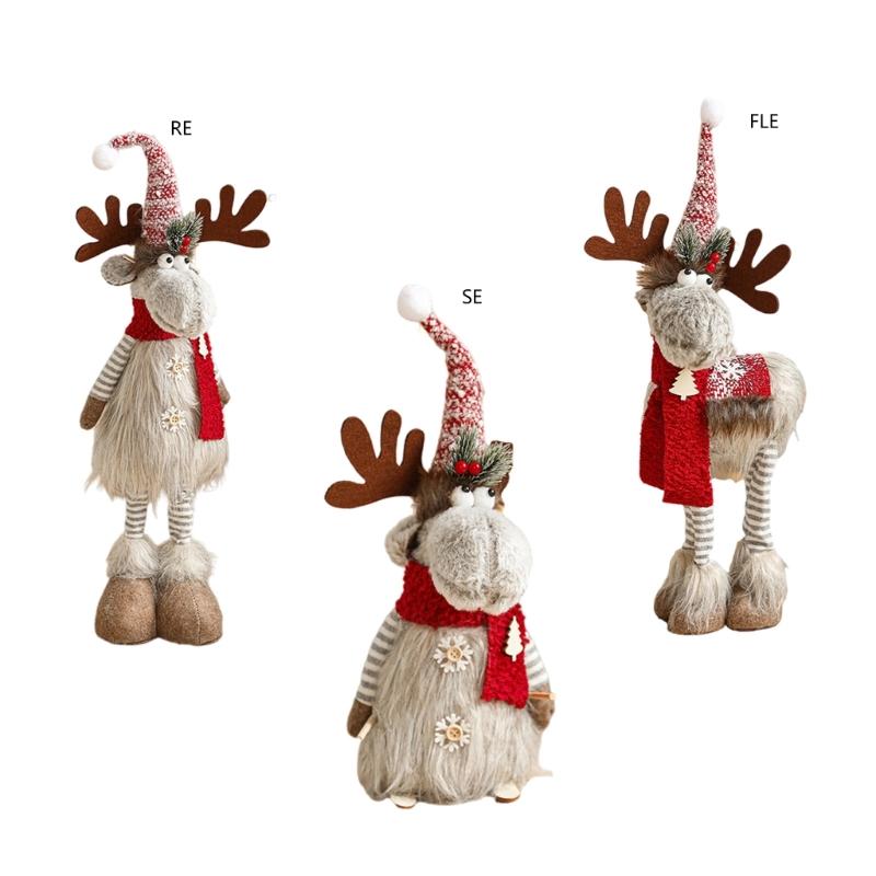 Sophisticated Christmas Reindeer Window Display Decoration Figurine For Festival Atmosphere In Homes And Offices