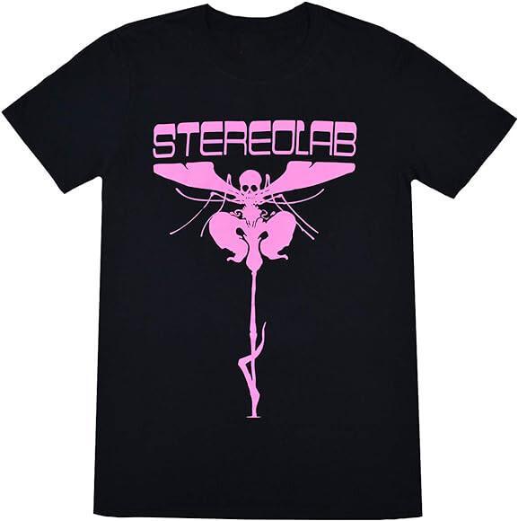 

Stereolab Space Moth Black Cotton T-shirt Tops Tee L
