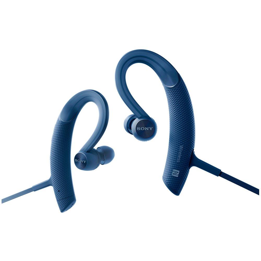 Sony Wireless Earphones Bluetooth with Remote and Blue MDR-XB80BS Waterproof/Sports-friendly, Compatible, Mic, (MDR-XB80BS L)