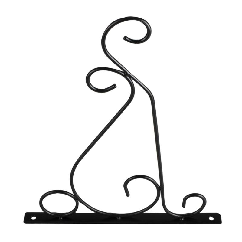 Set of 2 Metal Iron Plant Holder Hanging Bracket for Wall Mounting Stylish and Practical for Various Outdoor Indoor Use