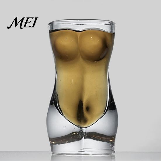 Schnapsgläser Körper Gläser für Party, Lustiger Mini-Becher mit menschlichem Torso, Geformtes Kreatives Neuheit Trinkbar, Einzigartiges Geschenk für Erwachsene
