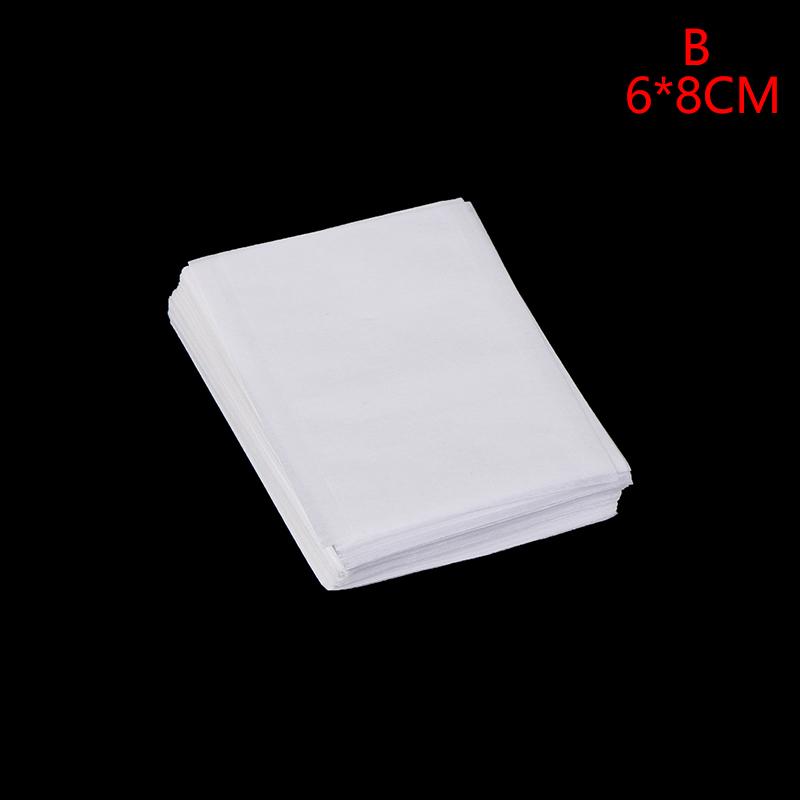 100Pcs Disposable Tea Bag Heat Seal Filter Paper For Herb Loose Teabags Multi Size Empty Coffee Powder Tea Bags