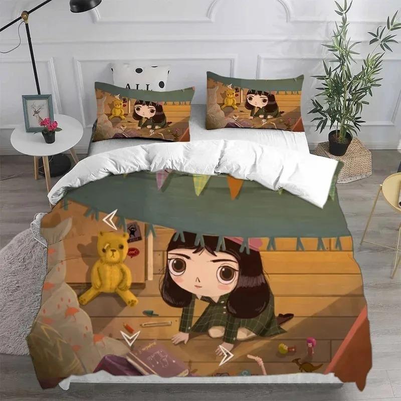 Home Textiles Little Misfortune Bedding Sets Comforter Quilt Bed Cover Duvet Cover Pillow Case Sets Kids Adult Size