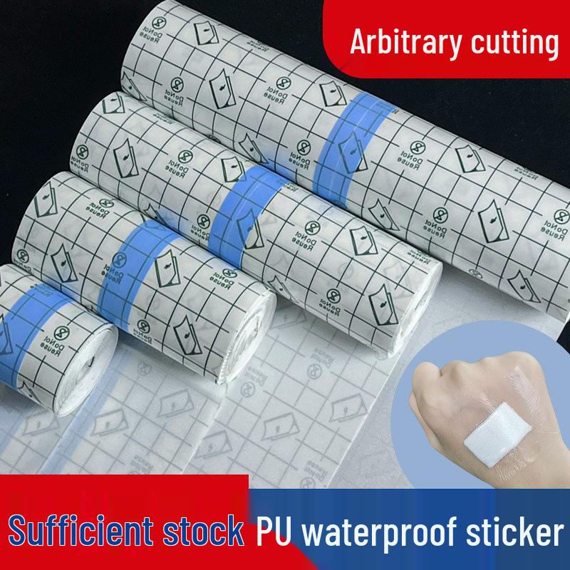 

Водонепроницаемый прозрачный пластырь из ПУ-пленки для девочек - Идеально подходит для плавания, горячих источников и ухода за ранами при купании. 15cm x 10m