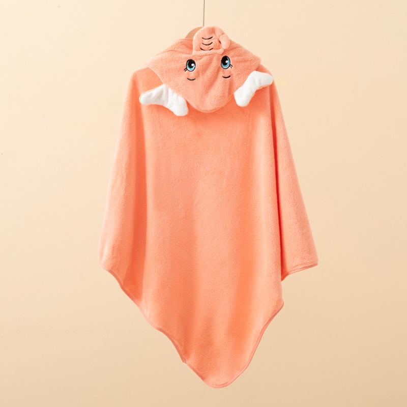 Newborn Coral Fleece Hooded Swaddle & Quick-Dry Bath Towel