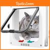 Innovative Two-way Pet Door For Cats And Dogs In Sleek White Brown And Black Colors
