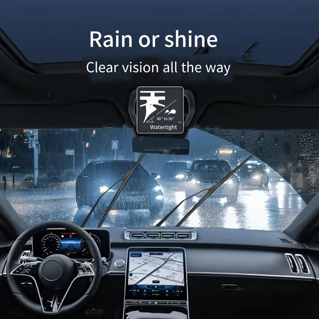 Quiet and Durable 4-layer Wiper Blades 4 Rubber Strips, Windshield Wiper for All Cars
