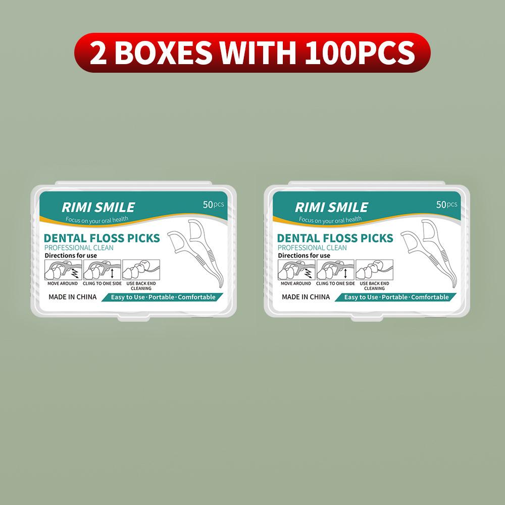 600PCS, 300PCS, 100PCS - Flosser-50PCS/Box - Cleaning Interdental Spaces, Oral Care Tools