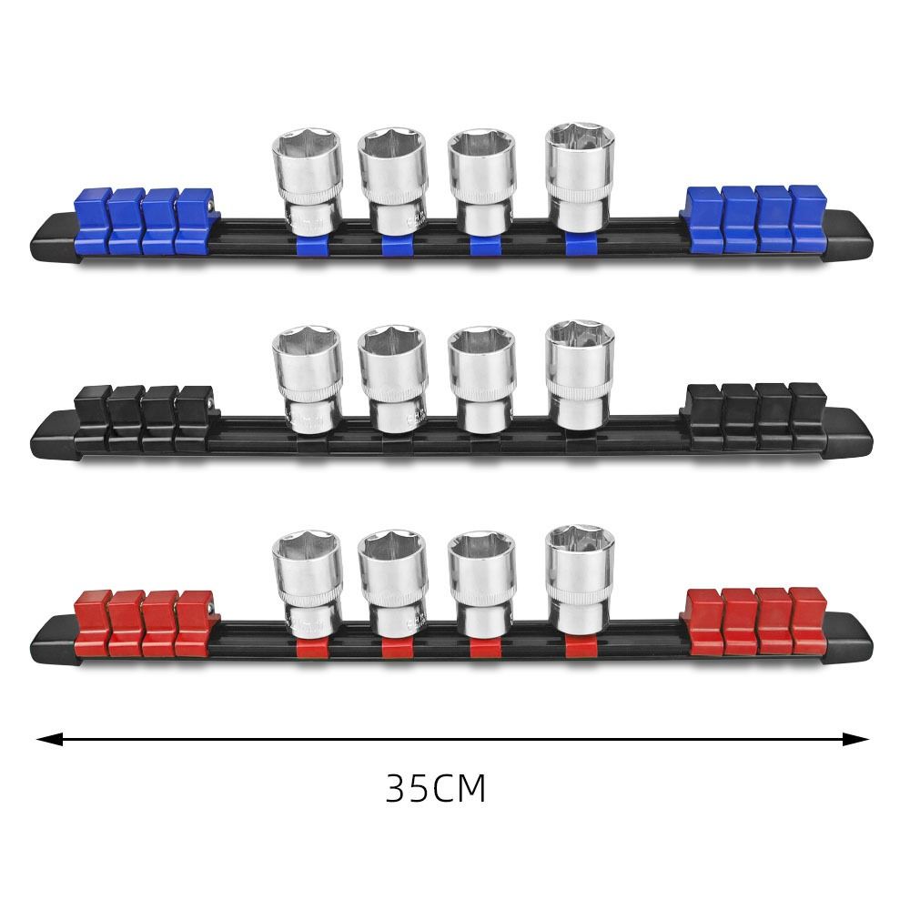 1/4in 3/8in 1/2in Sleeve Organizer Tray 350mm Socket Rack New Socket Holder Hand Tools