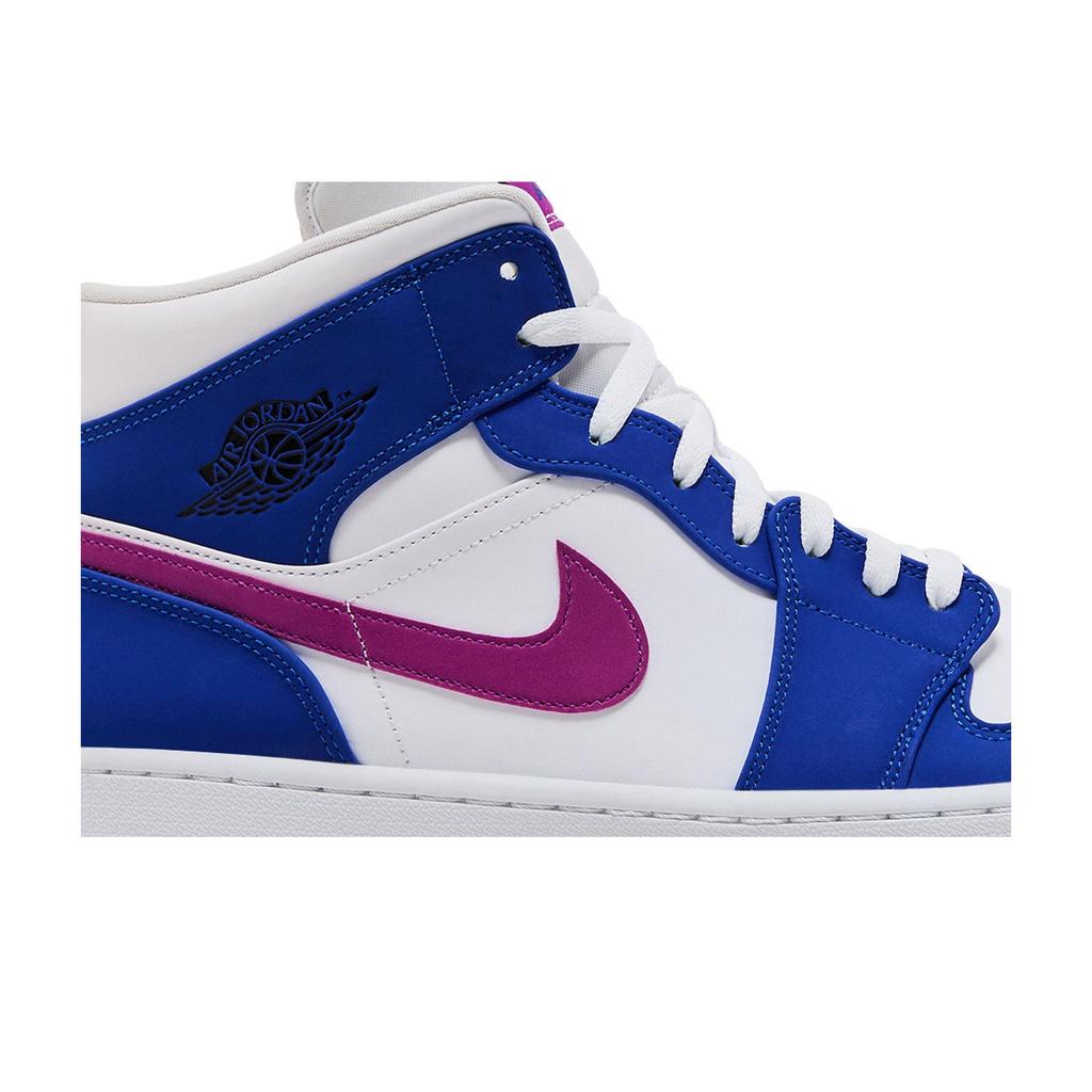 Air Jordan 1 Mid 'Royal Violet' (Unisex) Hyper Royal / Hyper Violet-White Vintage Basketball Shoes 554724 451