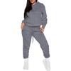 Fashionable Women's Casual Sweatshirt Hooded Sports Suit