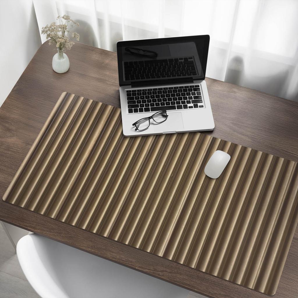 Desk Pad for Mouse Keyboard and Laptop Metal Stripes 120X60 Cm