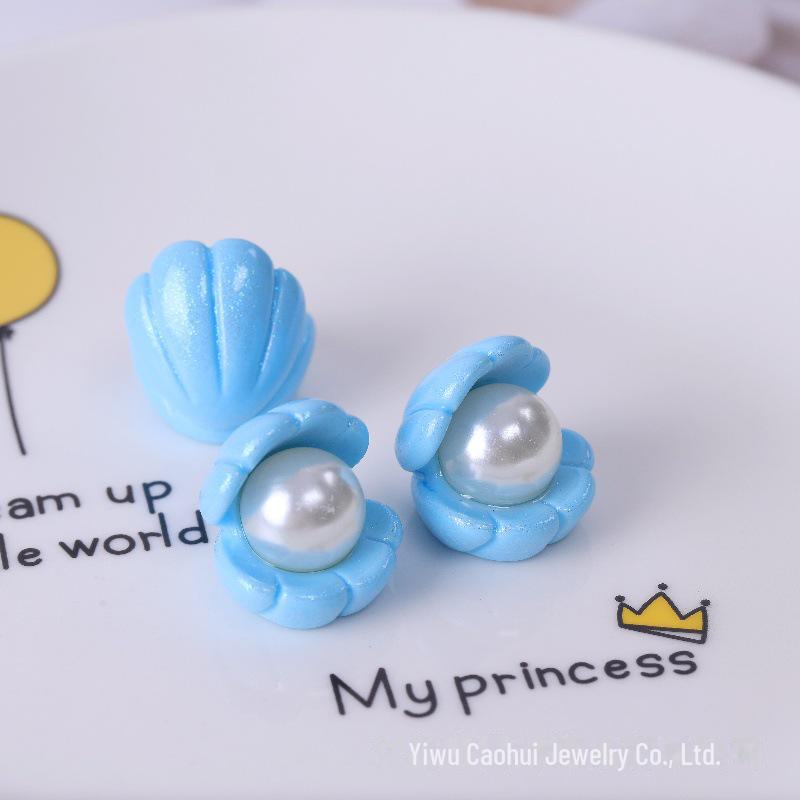 Ocean Pearl Shell Resin Jewelry DIY Keychain & Phone Chain Accessories