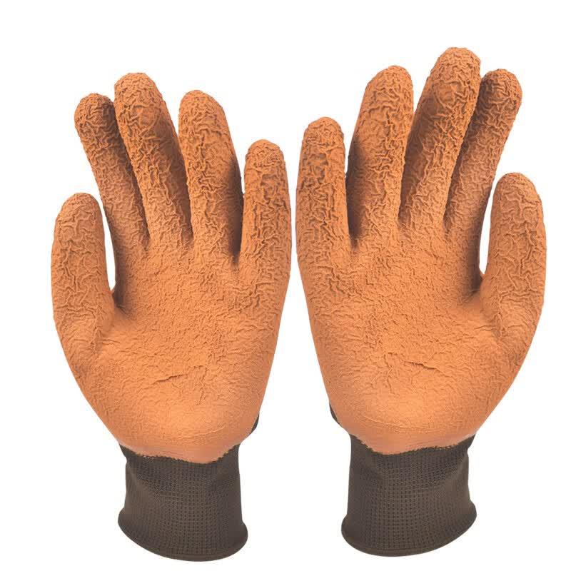 Fuxing Latex Foam Half-Dipped Work Gloves