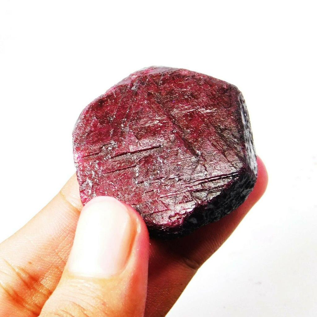 45 Ct Natural Ruby Certified Rough Huge Size Uncut Red Ruby