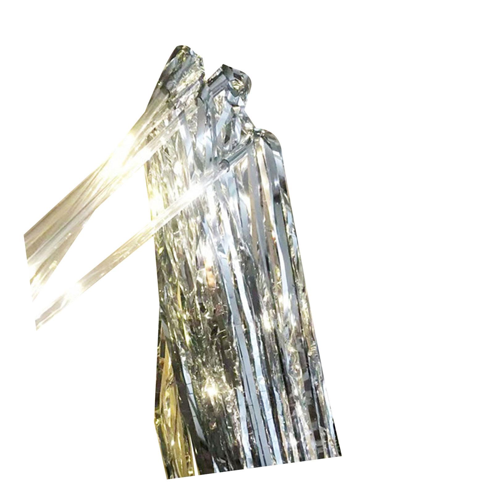 

Набор из 10 светодиодных свадебных палочек с теплым белым светящимся элементом и мишурой для элегантных торжеств и праздничных украшений серебряный