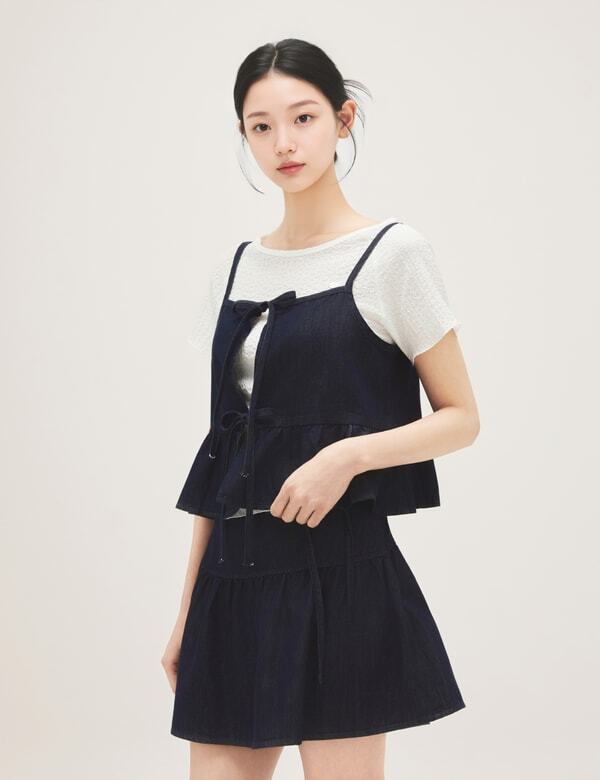 Roem Denim Mini Skirt Rmwhg37R15