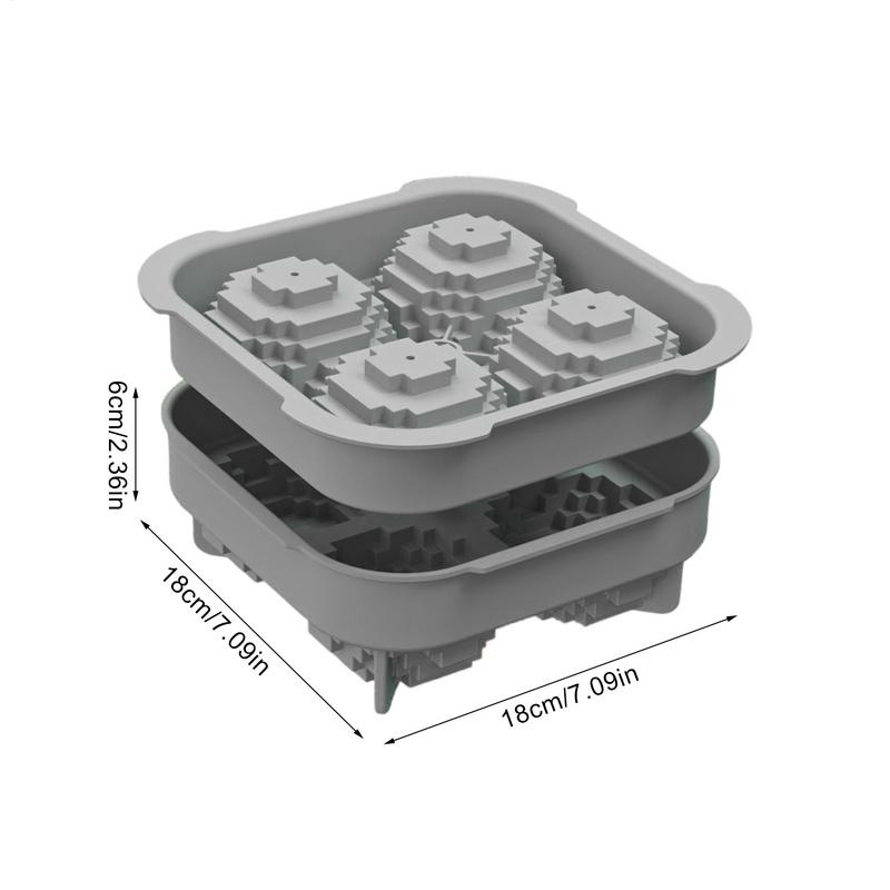 Große Runde Eiswürfelform 3D Silikon Eiswürfelbehälter in Kugelform Weiche Sichere Form für Cocktails Whiskey Tequila Wodka Saft