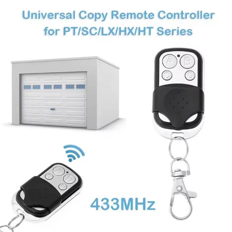 433MHz Metal Push Button garage door copy controller Remote Control Transmitter 4 Button Universal  Garage Door Opener Remote