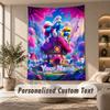 Smurfs Tapestry, Personalized Custom Text, Wall Hanging Tapestry For Living Room Home Wall Decor