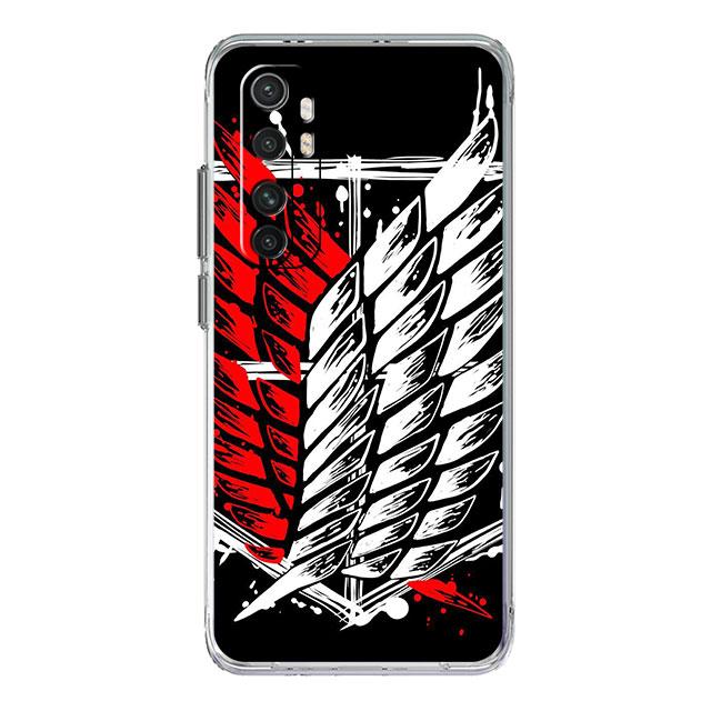 Attack On Titan Logo Phone Case for Xiaomi Mi 12 9T 11X 12X 10T 5G 11 Lite Note 10 11T Poco X3 NFC M3 F3 Soft Clear TPU Funda