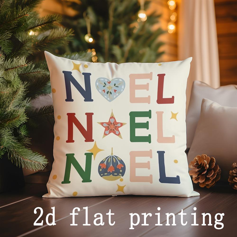 

Декоративные наволочки на подушку в рождественской тематике с узором «Мечты» Чехол для подушки Подходит для дивана Спальни Автомобиля Наволочка 16x16Inch