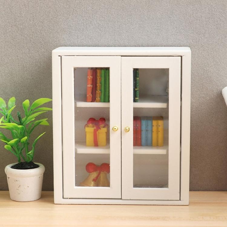 Miniature Dollhouses Display Shelf Accessory 1/12 Scale, Realistic Zakka Wood Display Shelf Dollhouses Miniature