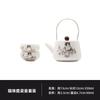 Overglaze Color Cat Tea Set Complete Set Zen Tea Ceremony Set Teapot And Tea Cup Set Chinese Tea Set Accessories Ornaments Craft