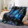 1Pc Turtles Octopuses Print Flannel Blanket, High quality Comfortable for All Seasons, Home Decor, Warmth and Comfort, Perfect for Gifts