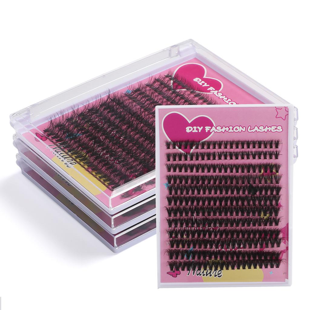 240 Clusters Of Dense D-Song False Eyelashes Set 8-16Mm Mixed And Matched Diy Segmented Multi-Hair Eyelashes