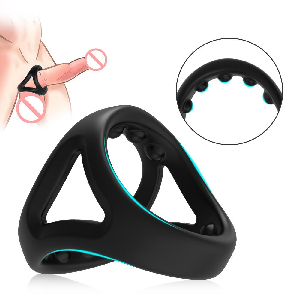 Penis Ring For Men Silicone Cock Ring Sex Toys For Man Delay Ejaculation Stronger Erection Adult Goods Erotic Toys For Couple 18