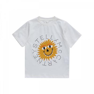 T-shirt Manches Courtes Enfant Stella McCartney TT8S01 Z0434 101 Imprimé Sunshine Monster