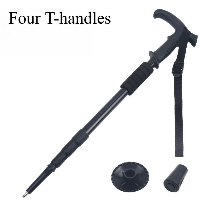 Outdoor Aluminum Alloy Telescopic Hiking Stick Professional Hiking and Walking Stick Travel Cane Equipment