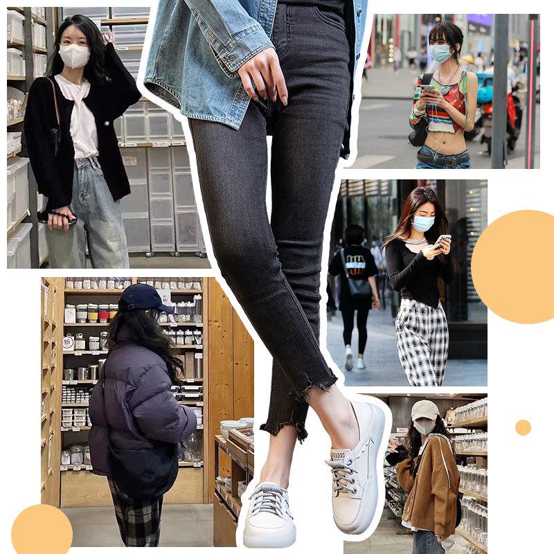 2025 Women's White Genuine Leather Soft Sole Casual Flat Shoes – Spring Versatile Style