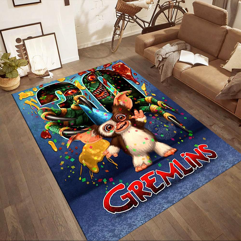 Gremlins 30th Anniversary Poster Square rugs are a great choice for living rooms, bedrooms, home décor, and as gifts.