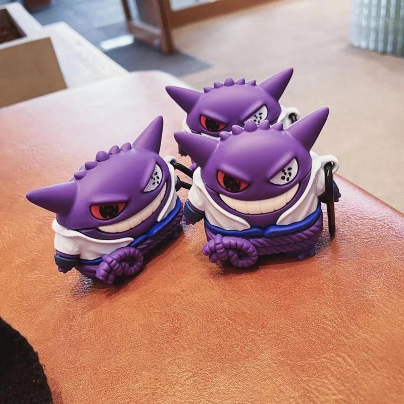 For Airpods 4 3 2 1 Case 2024 Pokemon Purple Gengar Shockproof Earphone Anime Cover For Airpods Pro 2 Case For Kids Funda
