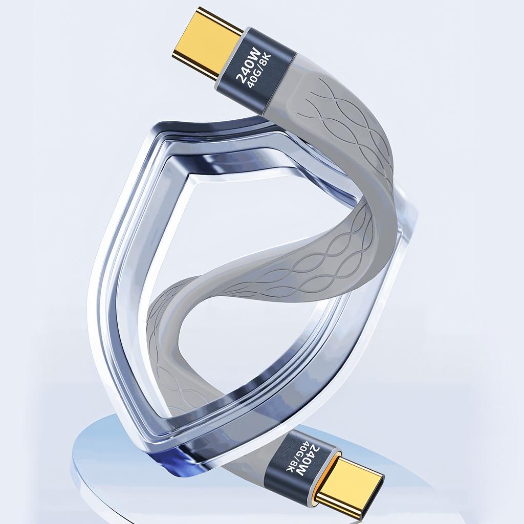 PD 5A 120W Fast Charging Type C To Type C Cable USB C To Type C Charging Wire USB-C To USB-C Quick Charging Data Cable 40Gbps