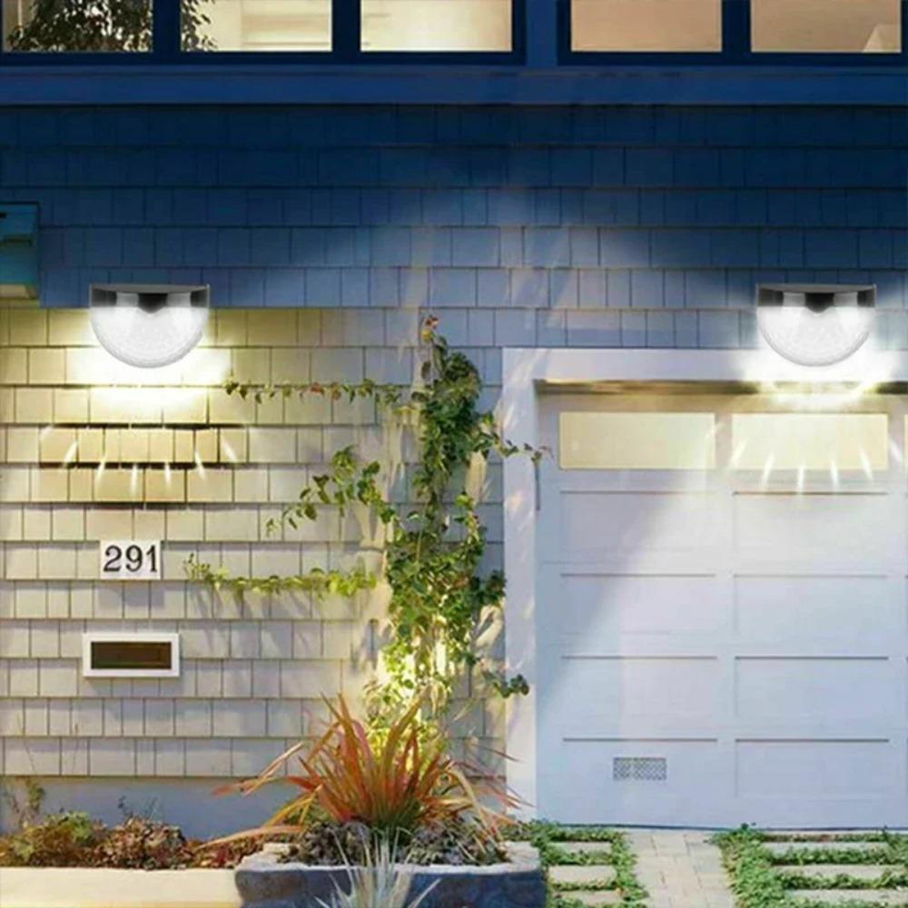 Solar Fence Light Outdoor Waterproof Wall Lamps Garden Energy Light Festoon Decoration LED for Garden Step Patio Stairs 1-12PCS