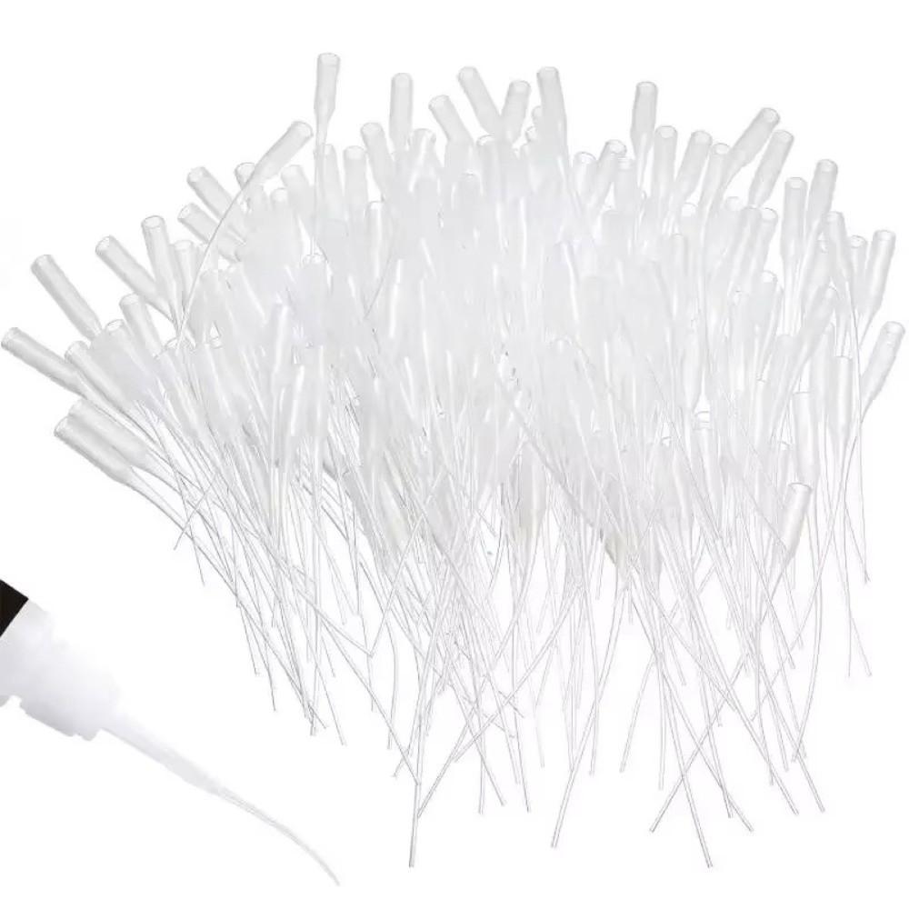 100Pcs Plastic Precision Applicator Dispensing Micro-Tips Glue Dispensers Arts Crafts